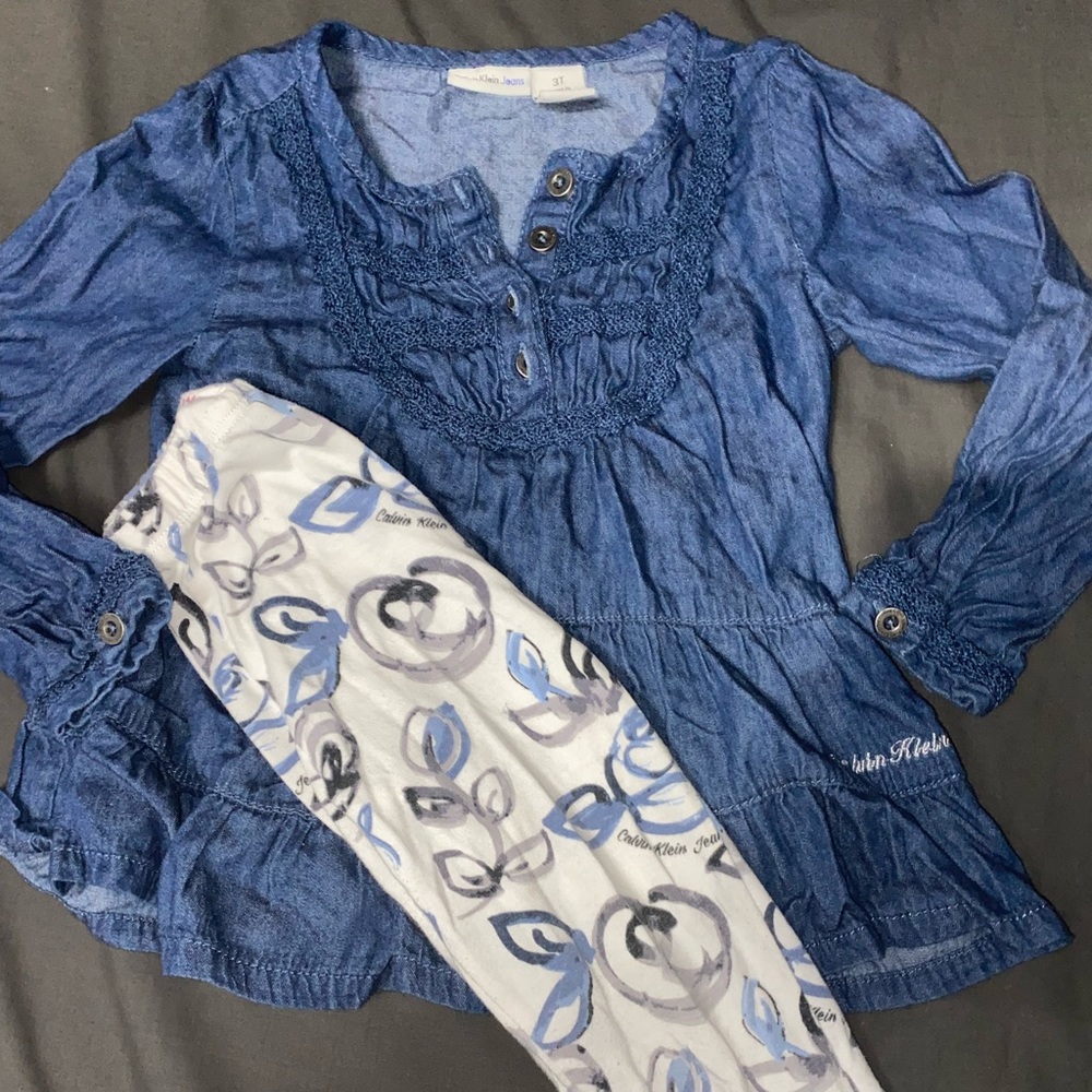CALVIN KLEIN JEANS Girls Set Size 3T